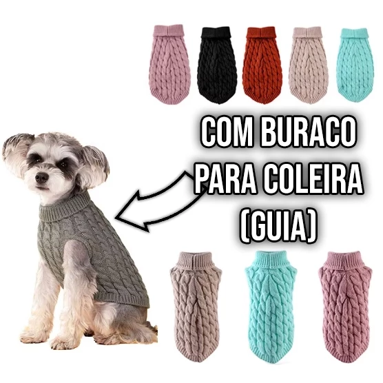 Não sabe onde comprar agasalho para pet bem avaliado? Essa loja tem opções em tricot que aquecem cães e gatos com muita qualidade