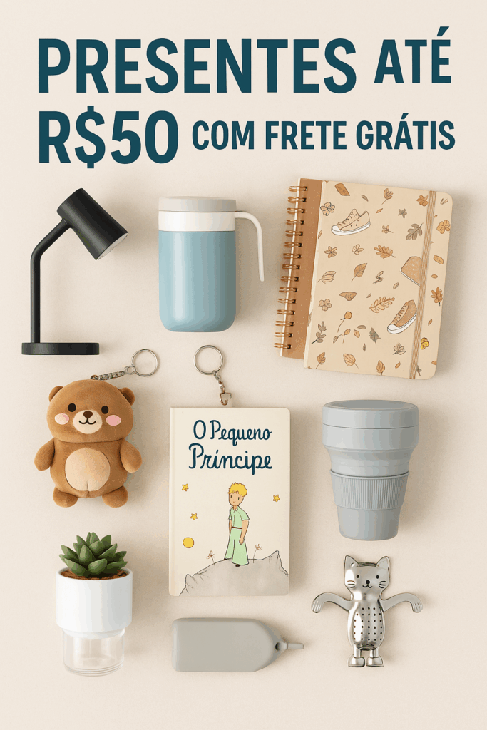 Ideias de presente até R$50